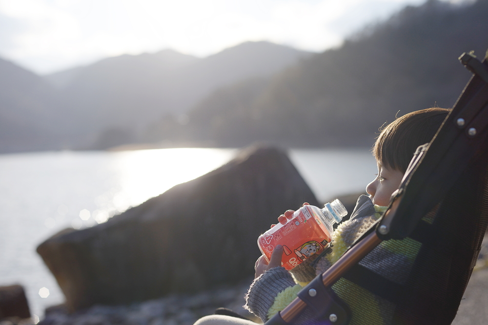 八千代湖の夕暮れ