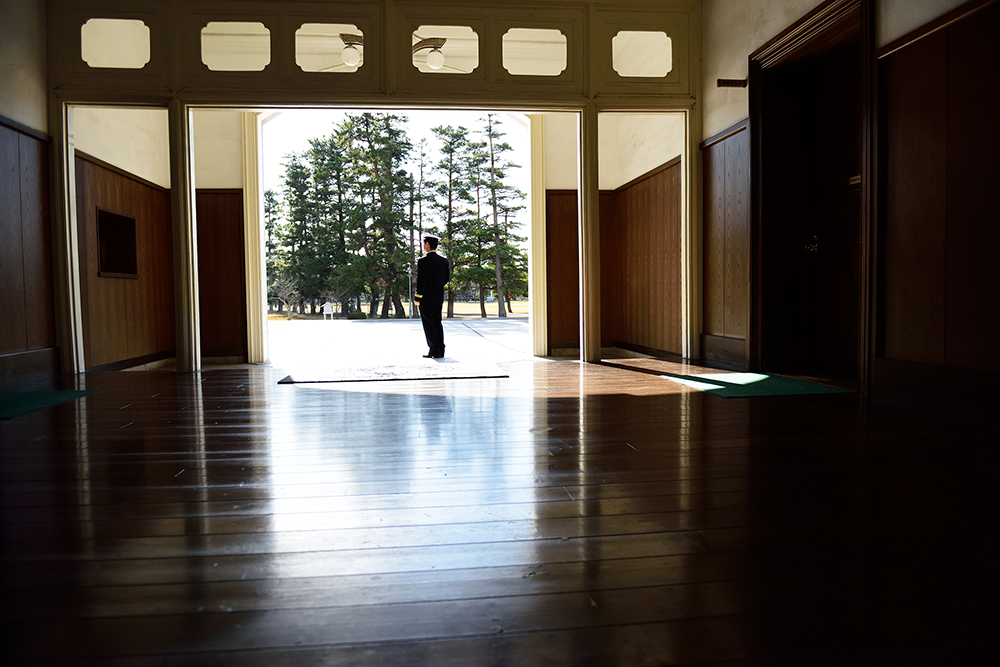 赤レンガの玄関