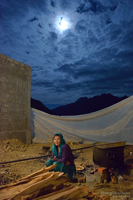 スピティの満月の夜