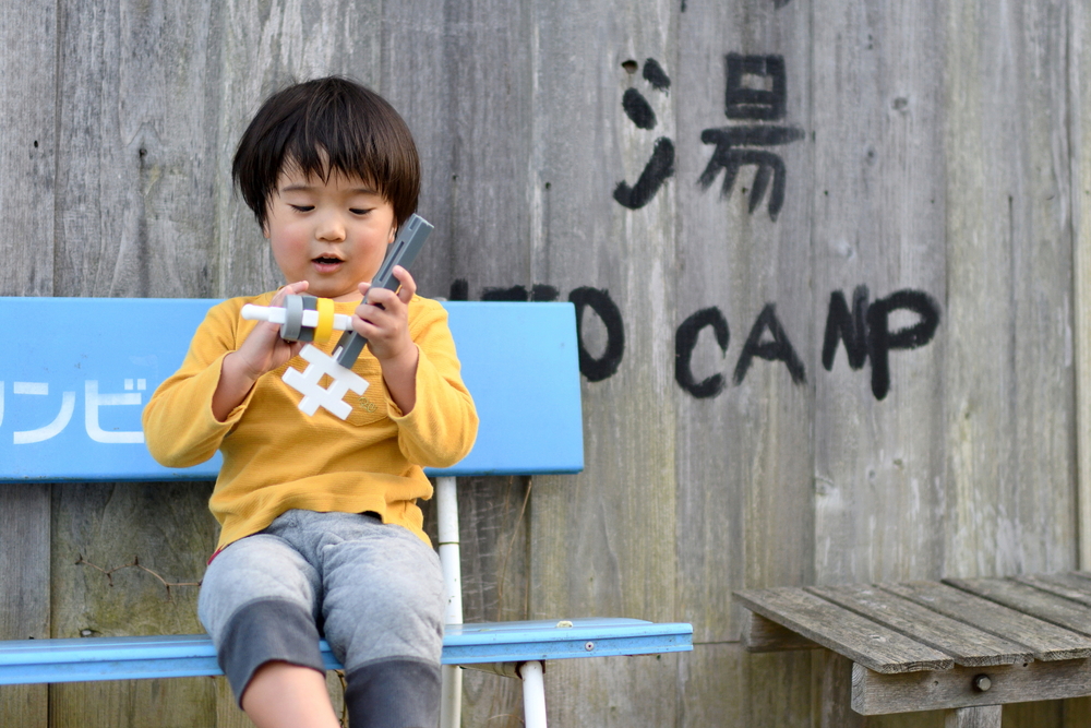 キャンプ場でお風呂