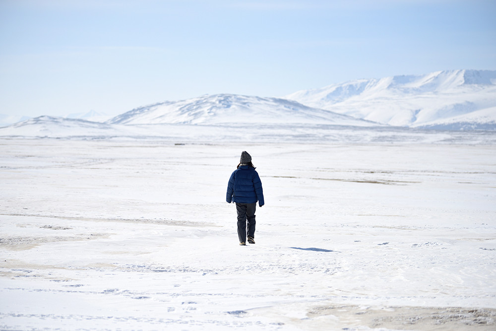 モンゴルの雪原